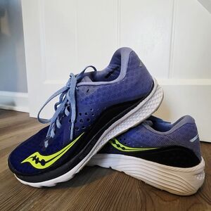 SAUCONY Kinvara 8 Running Shoes Sneakers - Navy / Purple - Women 8.5